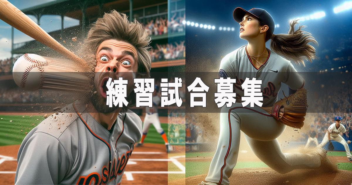 草野球練習試合・審判・ボール付