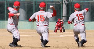 草野球写真・ピート・大阪北リーグ野球大会