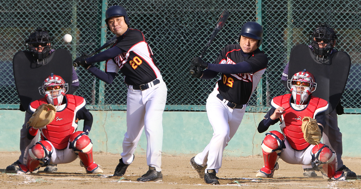 草野球写真・ホッチキス・大阪北リーグ野球大会